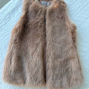 Faux Fur Vest Pink